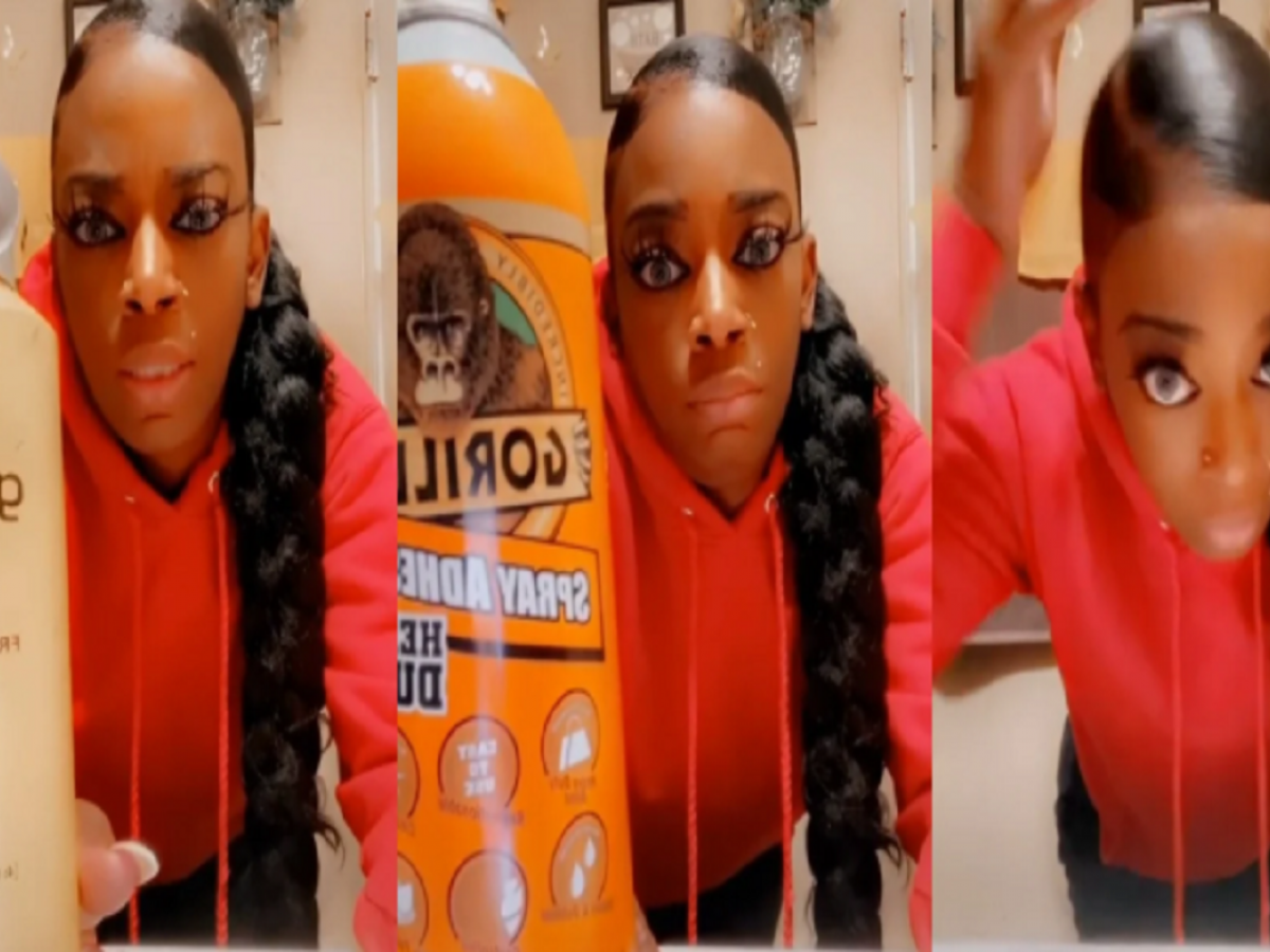 how to get glue out of hair