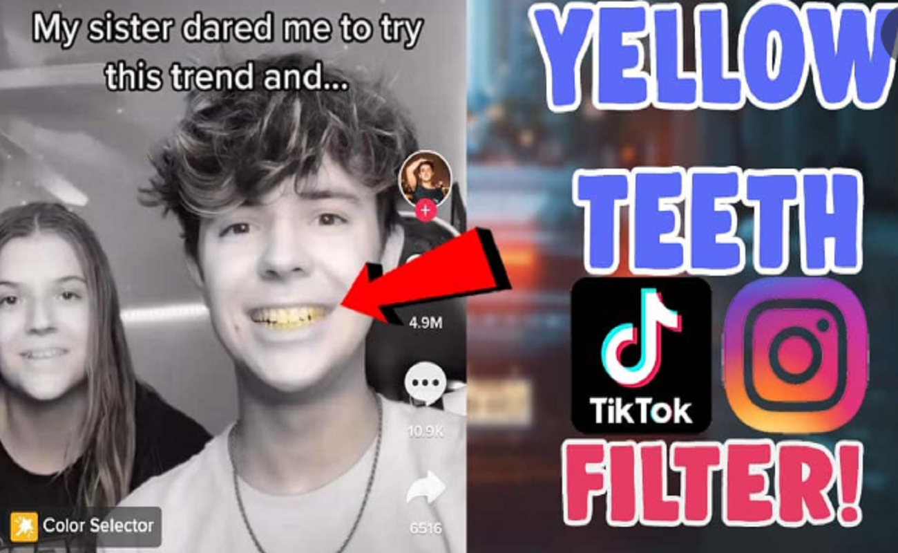 How To Get Yellow Teeth Filter On TikTok? Explained | BrunchVirals