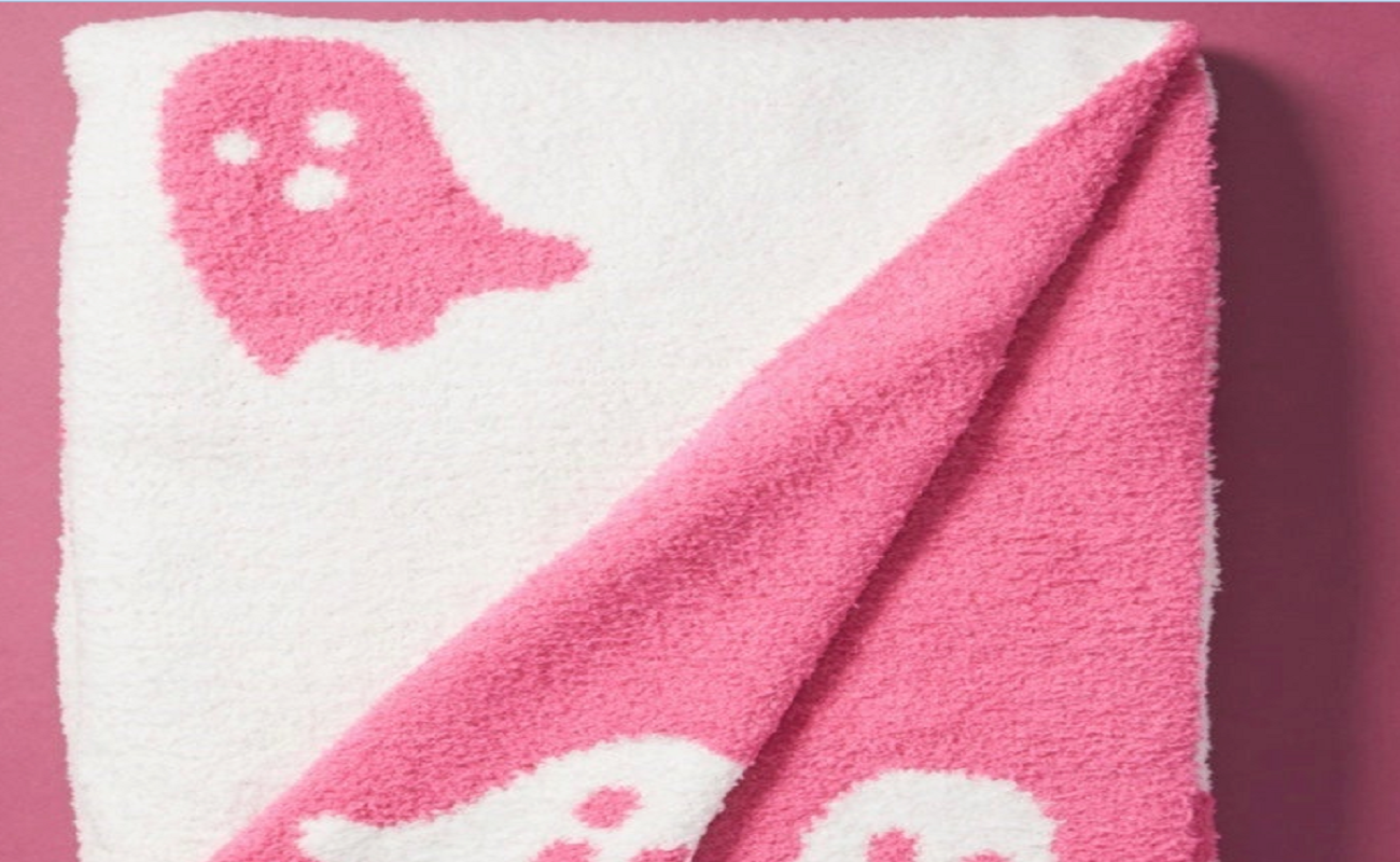 viral pink ghost blanket tiktok